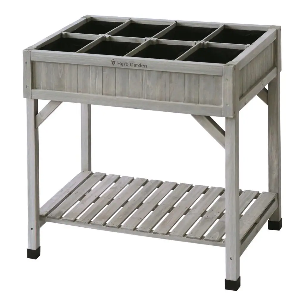 Herb Garden 8 Pockets [Grey Wash]