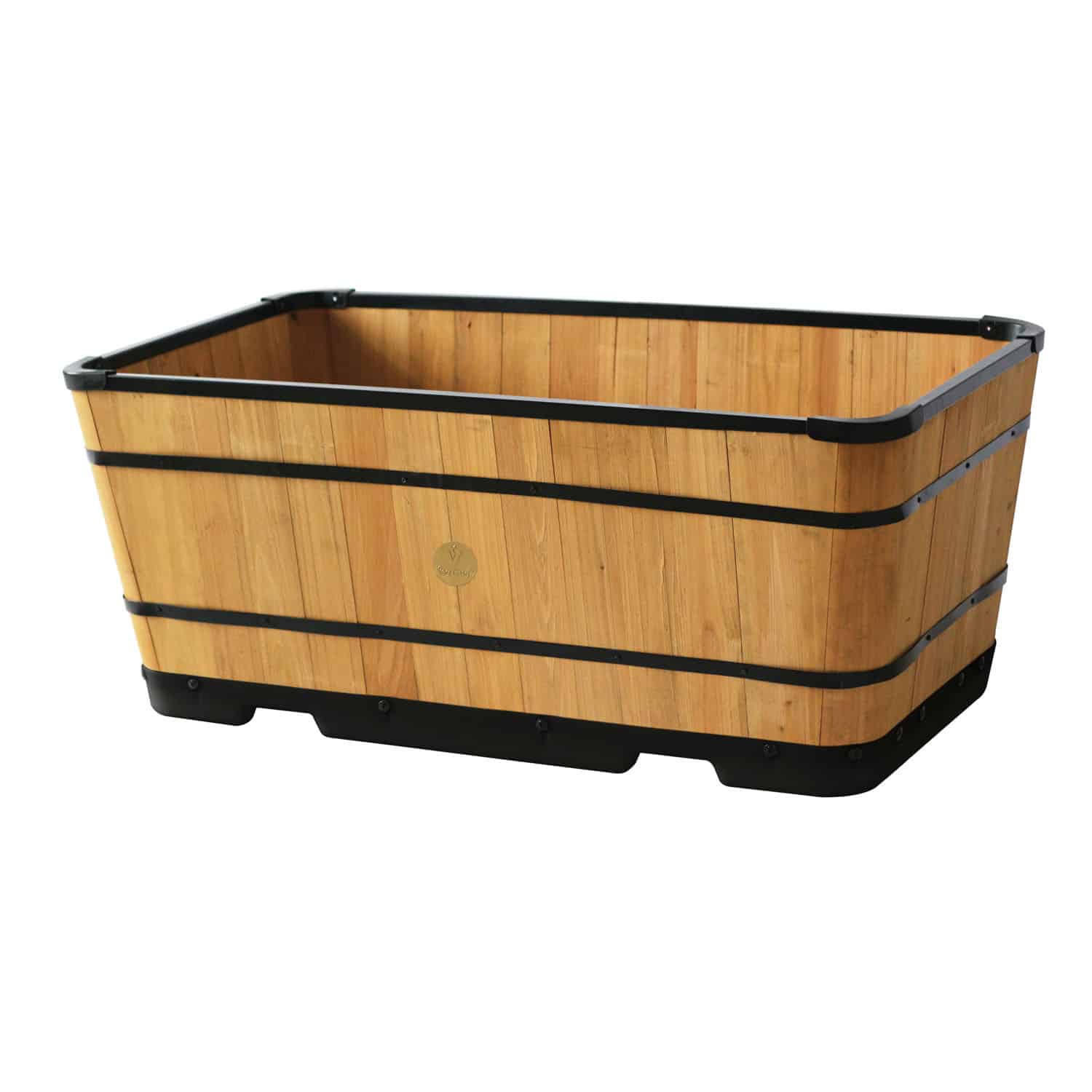 Wooden Planter Trough - 90cm - Natural - FSC 100℅